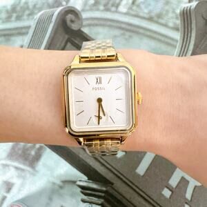 Fossil BQW3832 Colleen Three-Hand Gold-Tone Stainless Steel Watch BQ3832